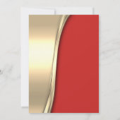 Invitation Champagne, Rouge, Gold Corporate Party (Dos)