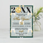 Invitation Champagne Toast 2026 New Years Eve Party (Debout devant)