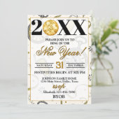 Invitation Champagne Toast 2026 New Years Eve Party (Debout devant)