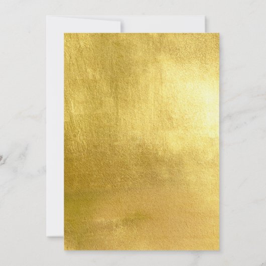 Invitation Champagne Toast Gold Text Engagement Partie II (Dos)