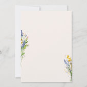 Invitation Champagne Verre Fleur sauvage Fête des Mères Brunc (Dos)