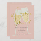 Invitation Champagne Welcome Dinner (Devant / Derrière)