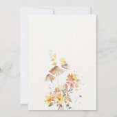 Invitation Champignon chic Wildflower Mariage botanique d'aut (Dos)