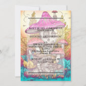 Invitation Champignon coloré Dwelling Hut Anniversaire Fête (Devant)