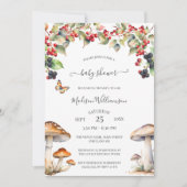 Invitation Champignon de Bois Fête de Bébé d'Automne (Devant)