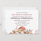 Invitation Champignons d'automne, Plantes et Mariages de auto (Devant)