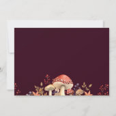 Invitation Champignons d'automne, Plantes et Mariages de auto (Dos)