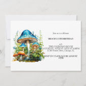 Invitation Champignons de la forêt sauvage fête d'anniversair (Devant)