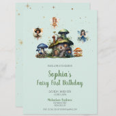 Invitation Champignons de première année de la fée enchantée