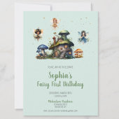 Invitation Champignons de première année de la fée enchantée