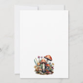 Invitation Champignons des bois 1er anniversaire (Dos)