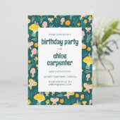 Invitation Champignons d'escargot mignonne adorable PERSONNAL (Debout devant)