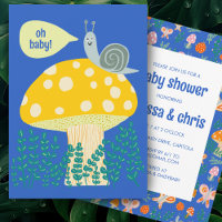 Champignons d'escargot mignonne BABY SHOWER CUSTOM