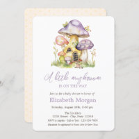 Champignons Maisons Baby shower Pois