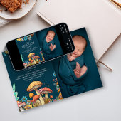 Invitation Champignons rustiques de champignons de bois 1er a