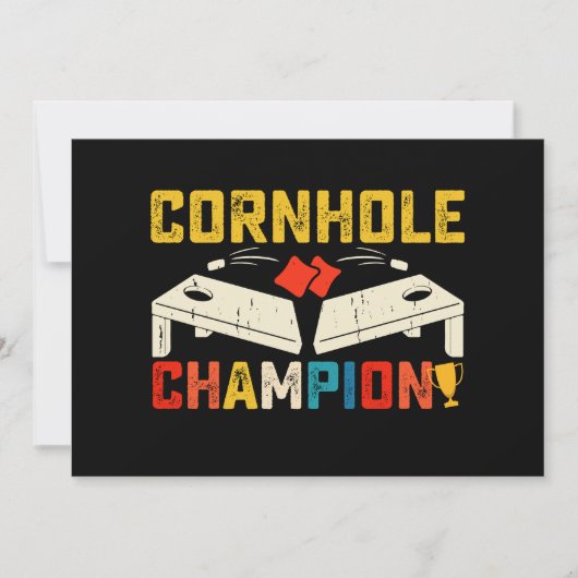 Invitation Champion Cornhole Amérique 4 juillet (Devant)