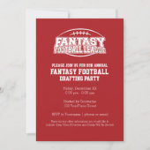 Invitation Champion de football d'Imaginaire - Rouge et Blanc (Devant)