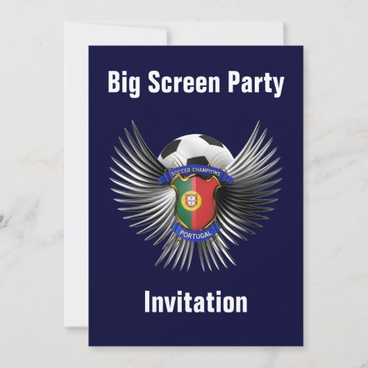 Invitation Champion du Portugal de football (Devant)