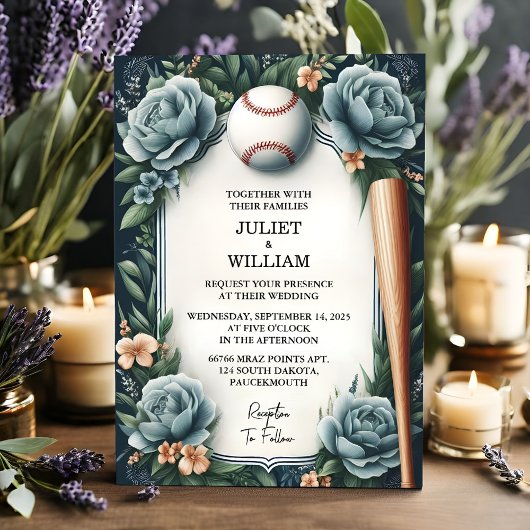 Invitation Champion Team Ball Field Mariage de baseball