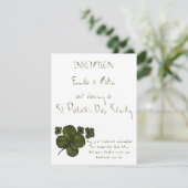 Invitation Champs de shamrock (Debout devant)