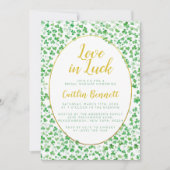 Invitation Chance en amour Fête de la Saint-Patrick Enterreme (Devant)