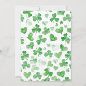 Invitation Chance en amour Fête de la Saint-Patrick Enterreme (Dos)
