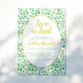 Invitation Chance en amour Green St. Patrick's Day Fête des m