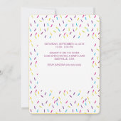 Invitation Chance Ensoleillée De Saupoudrer Baby shower Invit (Dos)