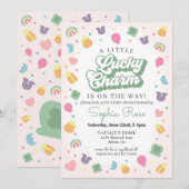 Invitation Chance Jour de la Saint Patrick Baby shower Invita (Devant / Derrière)