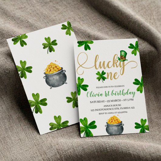 Invitation Chance Un Anniversaire Invitation, St. Patricks Th