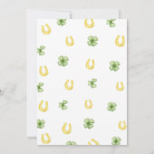 Invitation Chance Un Anniversaire Invitation, St. Patricks Th (Dos)