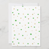 Invitation Chanceux | 1er anniversaire de la Saint-Patrick (Dos)