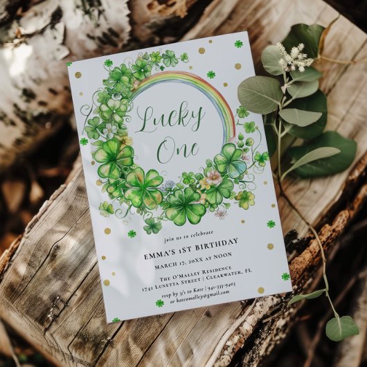 Invitation Chanceux | 1er anniversaire de la Saint-Patrick
