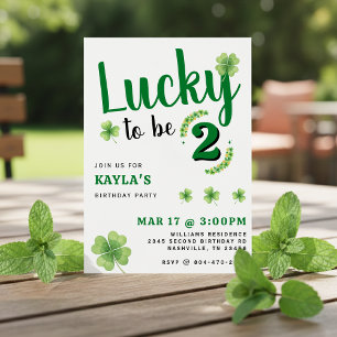 Invitation Chanceux d'être l'anniversaire des enfants de la S