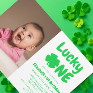 Invitation Chanceux pour la Saint-Patrick 1er anniversaire