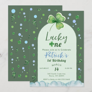 Invitation Chanceux pour son anniversaire de garçon St Patric