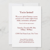 Invitation Chandail laid de Noël (Dos)