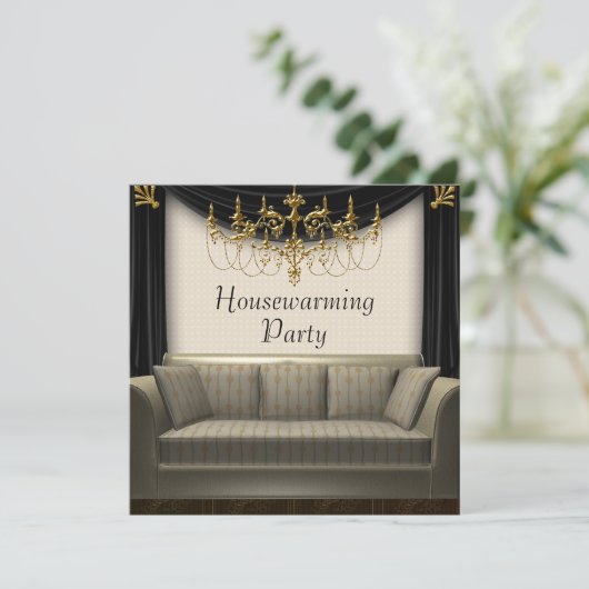 Invitation Chandeleir Sofa House Party (Debout devant)