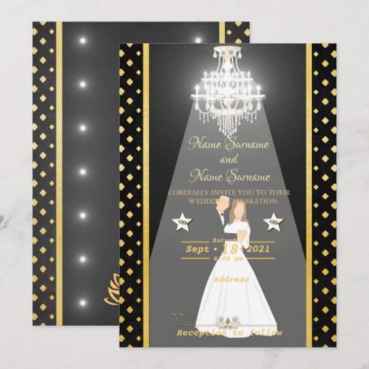 Invitation Chandelier (Devant / Derrière)