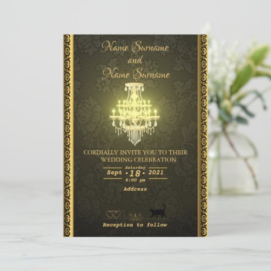 Invitation Chandelier (Debout devant)