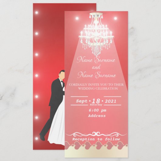Invitation Chandelier (Devant / Derrière)
