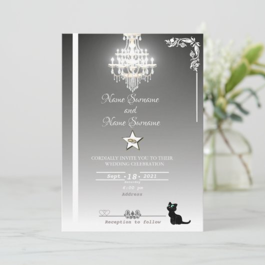 Invitation Chandelier (Debout devant)