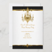 Invitation Chandelier de la fête de réveil de la maison Or ri (Dos)