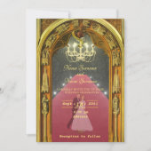 Invitation Chandelier d'or (Devant)