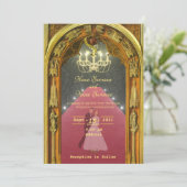 Invitation Chandelier d'or (Debout devant)