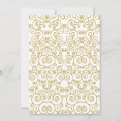 Invitation Chandelier d'or Invitation de la fête d (Dos)