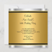 Invitation Chandelier en or argenté Parties scintillant éléga (Dos)