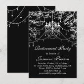 Invitation Chandelier, feux d'arbres la nuit de la retraite (Devant / Derrière)