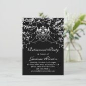 Invitation Chandelier, feux d'arbres la nuit de la retraite (Debout devant)