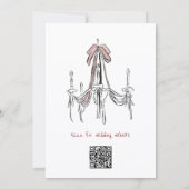Invitation Chandelier Romance Vintage Wedding website (Dos)